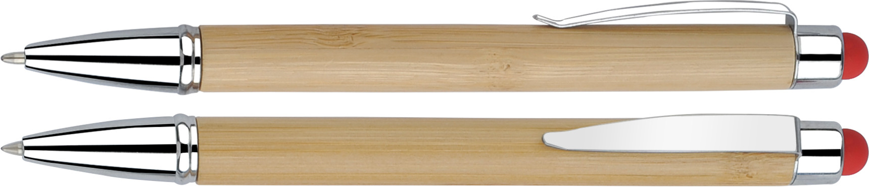 Gravírozott Bambusz golyóstoll érintőképernyős vezérléssel - Blustery – galéria